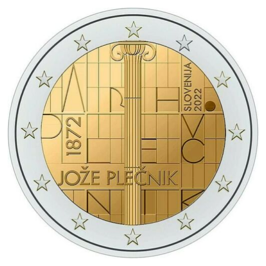 Slovénie 2 euros « Jože Plečnik" » 2022