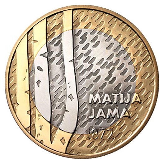 Slovenië 3 Euro "Matija Jama" 2022 UNC