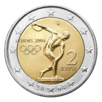 Grèce 2 euros « Olympia » 2004