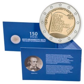 Estonie 2 euros « Lettrés » 2022 BU Coincard