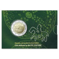 Lithuania 2 Euro "Baltic Culture" 2016 Coincard