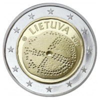 Litouwen 2 Euro "Baltische Cultuur" 2016 BU Coincard