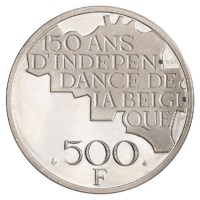 500 Frank 1980 FR - 150 jaar Onafhankelijkheid