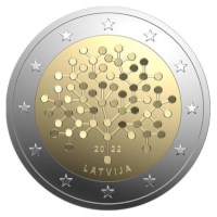 Latvia 2 Euro "Financial Literacy" 2022