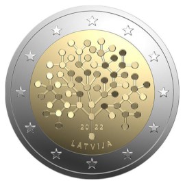 Lettonie 2 euros « Littératie financière » 2022