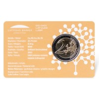 Latvia 2 Euro "Financial Literacy" 2022 BU Coincard