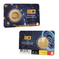 2,5 euromunt België 2022 ‘20 jaar euromunt’ BU in coincard NL