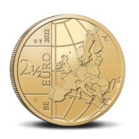 2,5 euromunt België 2022 ‘20 jaar euromunt’ BU in coincard FR