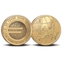 Pièce de 2,5 euros Belgique 2022 « 20 ans de pièces en euro » BU dans une coincard FR