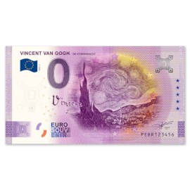 0 Euro Biljet "Van Gogh - Sterrennacht"