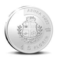 Aruba 5 Florin ‘Warawara’ 2022 Zilver Prooflike