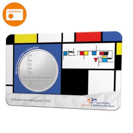 Piet Mondriaan 5 Euro Coin 2022 UNC Quality in Coincard