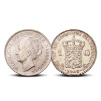 100 jaar laatste type Wilhelmina-gulden in coincard