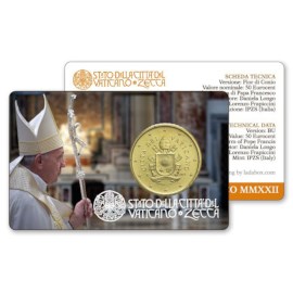 Vaticaan 50 Cent 2022 BU Coincard