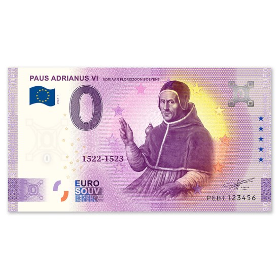 0 Euro Biljet "Paus Adrianus VI"