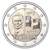 Luxemburg 2 Euro "Vlag" 2022 BU Coincard