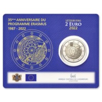 Luxemburg 2 Euro "Erasmus" 2022 BU Coincard