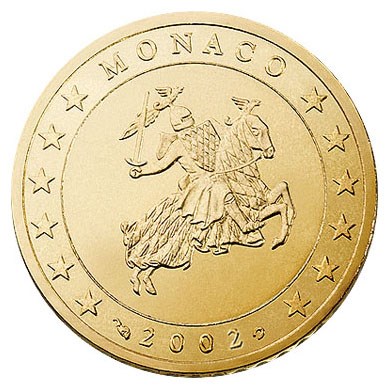 Monaco 50 cents 2002 UNC
