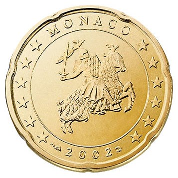 Monaco 20 Cent 2002 UNC