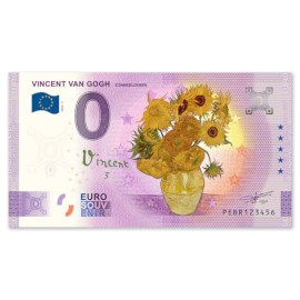 0 Euro Biljet "Van Gogh - Zonnebloemen" - kleur