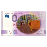 0 Euro Biljet "Van Gogh - De Slaapkamer" - kleur