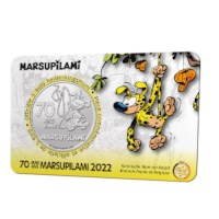 Belgium 5 Euro Coin 2022 “70 Years Marsupilami” Relief BU in Coincard 