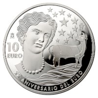 Espagne 10 euros « 20 Ans Euro » 2022