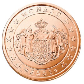 Monaco 2 Cent 2001 UNC