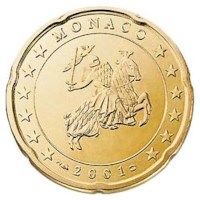 Monaco 20 Cent 2003 UNC