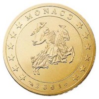 Monaco 50 cents 2003 UNC