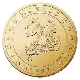 Monaco 50 cents 2003 UNC