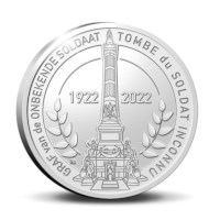 10 euromunt België 2022 ’100 jaar Graf van de Onbekende Soldaat’ Zilver Proof in etui