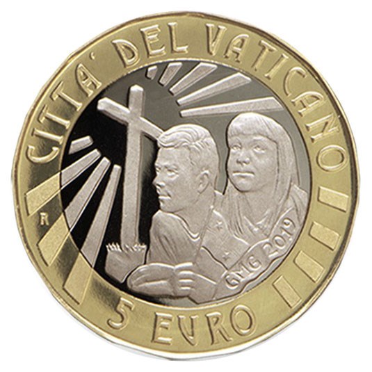 Vatican 5 euros « Journée mondiale de la jeunesse » 2019