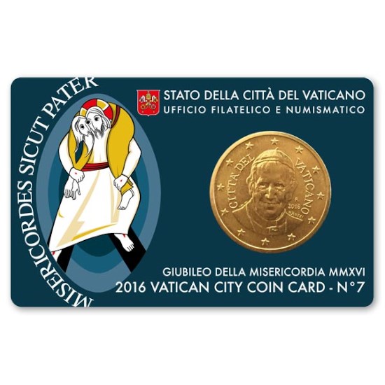 Vaticaan 50 Cent 2016 BU Coincard