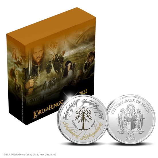 Malta 10 Euro 2022 'The Lord of the Rings’ Zilver Prooflike