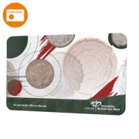 80 jaar afscheid zilveren kwartje in coincard