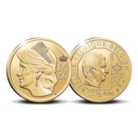 12,5 euromunt België 2023 ‘50ste verjaardag Koningin Mathilde’ Goud Proof in etui
