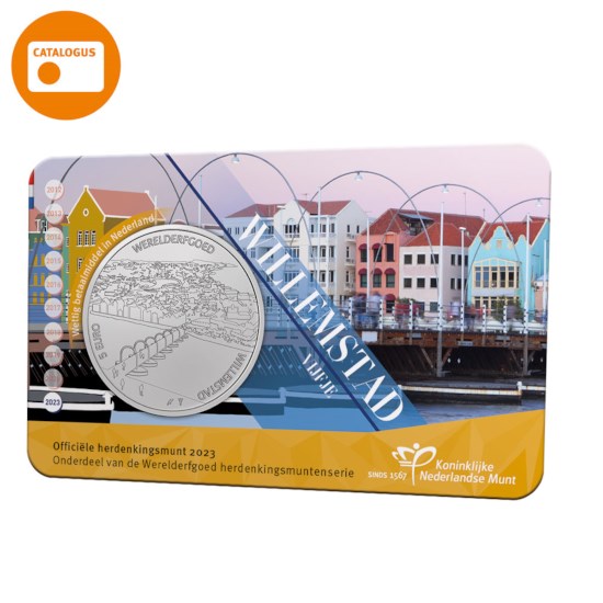 Willemstad Vijfje 2023 UNC-kwaliteit in coincard