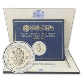 Vatican 2 euros « Mère Teresa » 2022 BU