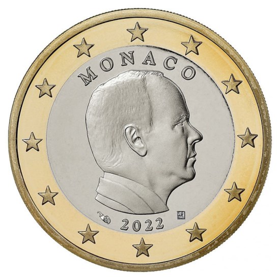 Monaco 1 Euro 2022 UNC
