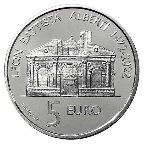 Saint-Marin 5 euros « Leon Battista Alberti » 2022