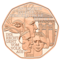 Autriche 5 euros « Démocratie » 2022