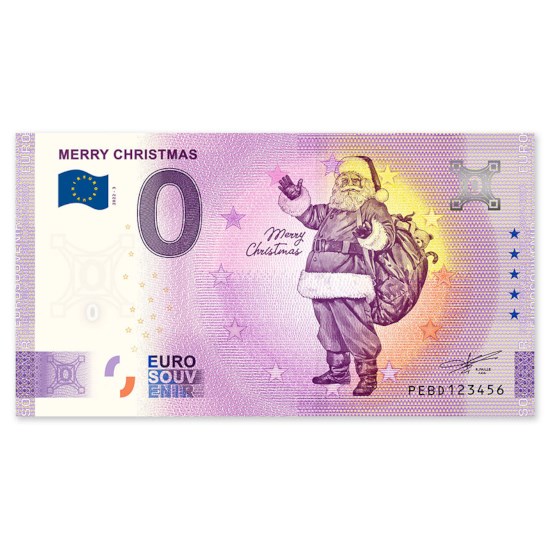 0 Euro Biljet "Kerstmis 2022"