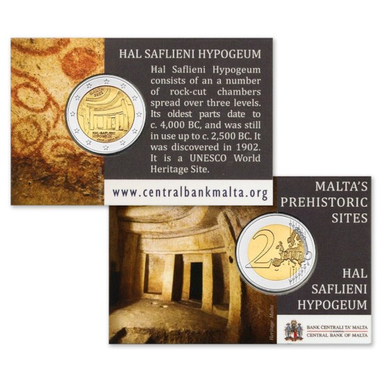 Malta 2 Euro "Hal Saflieni" 2022 Coincard
