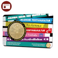 2,5 euromunt België 2023 ‘Belgische Festivalcultuur’ BU in coincard FR
