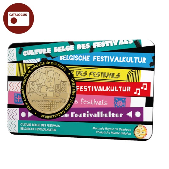 België 2,5 euromunt 2023 ‘Belgische Festivalcultuur’ BU in coincard FR
