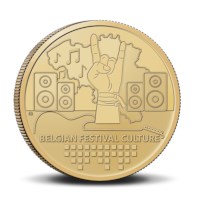 Pièce de 2,5 euros Belgique 2023 « Culture Belge des festivals » BU dans une coincard FR
