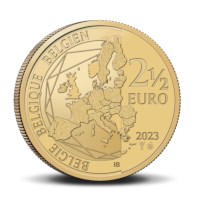 Pièce de 2,5 euros Belgique 2023 « Culture Belge des festivals » BU dans une coincard FR