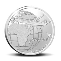 20 euromunt België 2023 ‘100 jaar Sabena’ Zilver Proof