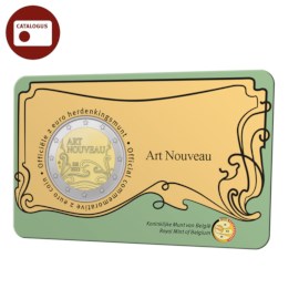 Belgium 2 Euro Coin 2023 “Art Nouveau” BU in Coincard NL